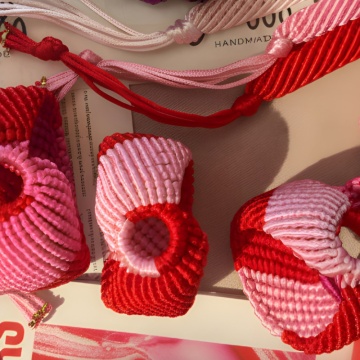 The STRIPES Baby pink / Ultra red